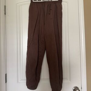 GARAGE Brown Sweatpants